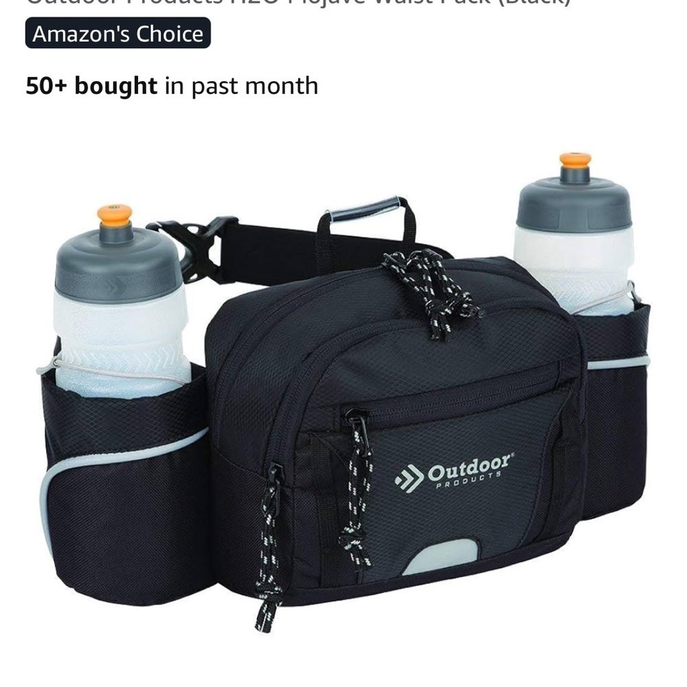 Orange and Gray Outdoor Waist Bag